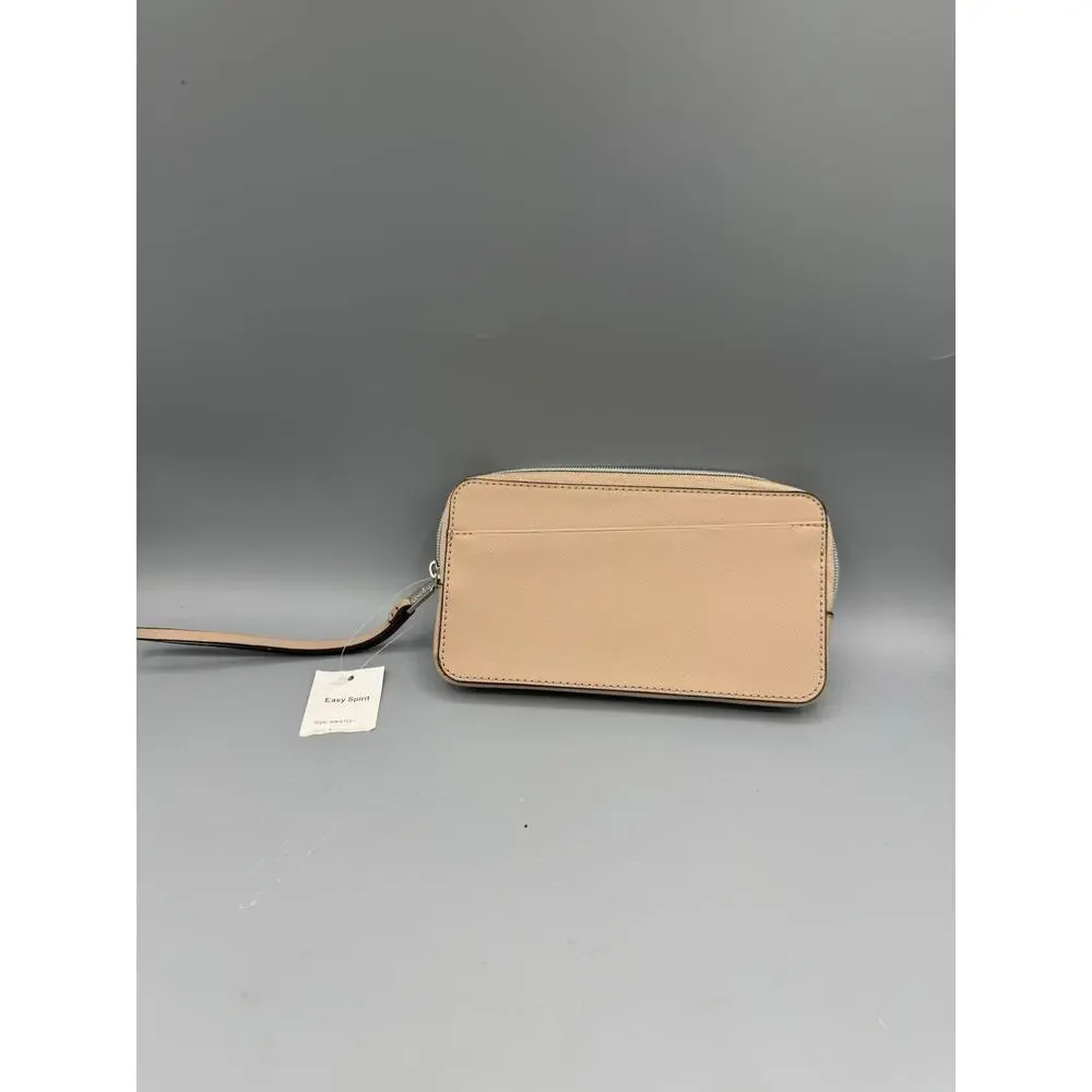 NWT Easy Spirit Blush Pink Zip Around Wristlet Wallet Clutch